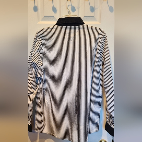 Disney vintage retro Mickey Minnie cotton oxford button down blouse M - Picture 9 of 10